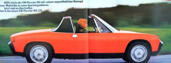 Porsche 914 Modelprogram 1969 Carbrochure (10069)